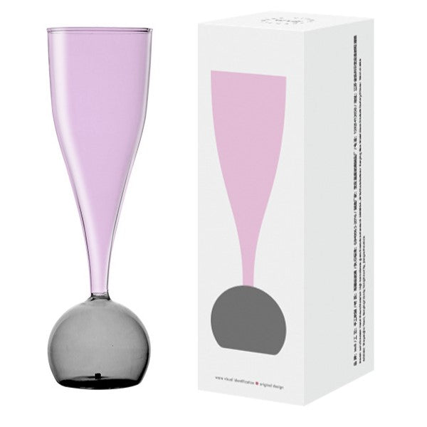 Verre à champagne à bulles