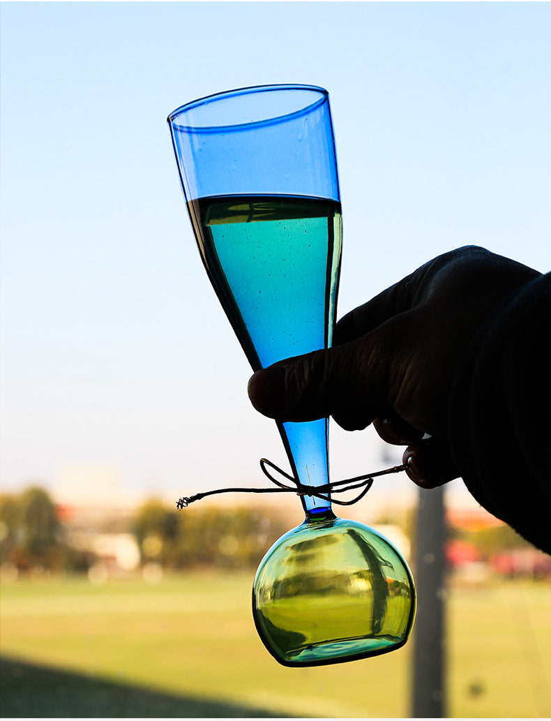 Verre à champagne à bulles