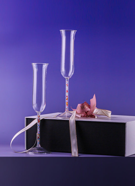 Diamond Champagne Glass